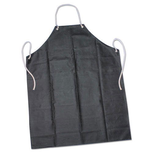 8415006345023, SKILCRAFT Laboratory Apron, Rubber/Aluminum/Nylon, One Size Fits Most, Black
