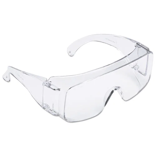 Tour-Guard V Protective Eyewear, Frameless OTG, Clear Single Lens, 100/Carton