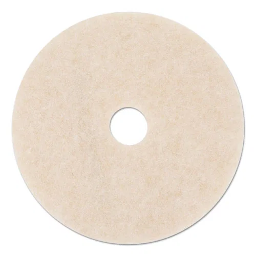 Ultra High-Speed TopLine Floor Burnishing Pads 3200, 24" Diameter, White/Amber, 5/Carton