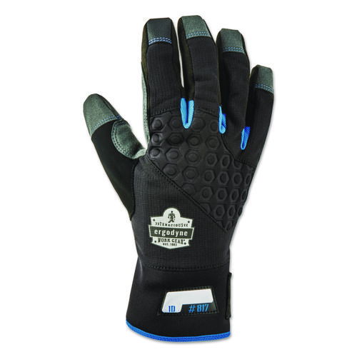 Proflex 817 Reinforced Thermal Utility Gloves, EN388: 3423X, Medium, Black, Pair