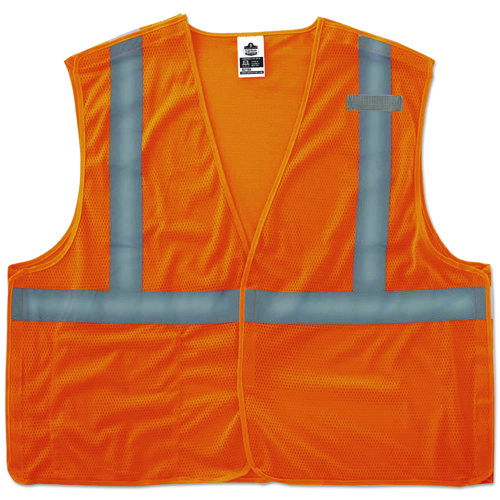 GloWear 8215BA Type R Class 2 Econo Breakaway Mesh Vest, 2X-Large to 3X-Large, Orange