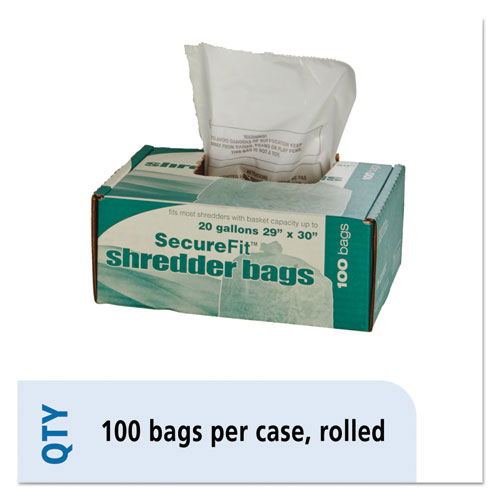8105013994791, SKILCRAFT Heavy-Duty Shredder Bags, 20 gal Capacity, 100/Box