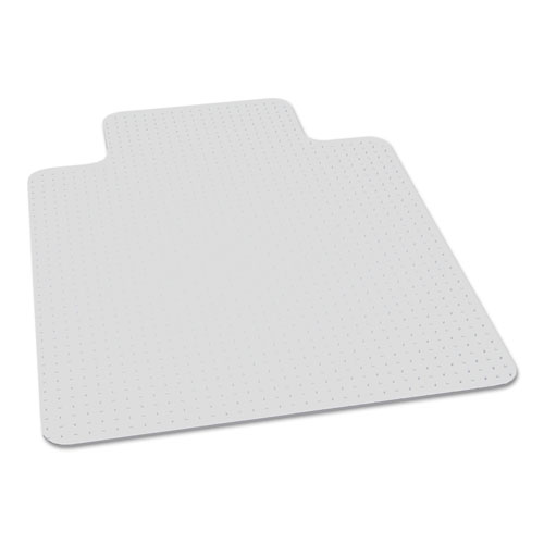 7220016568317, SKILCRAFT Biobased Chairmat for High Pile Carpeted Floors, Rectangular with Lip, 46" x 60", Clear
