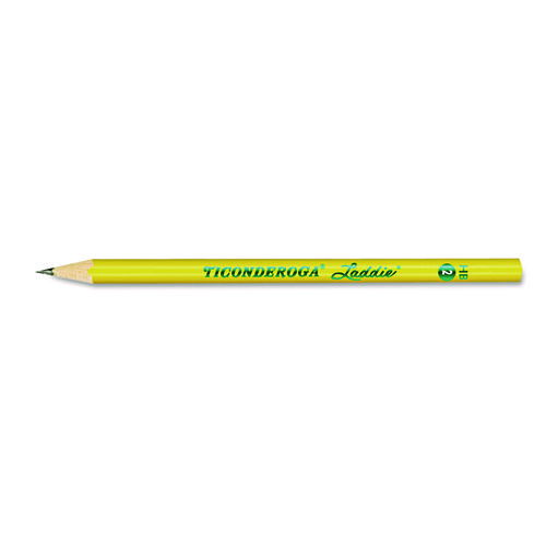 Ticonderoga Laddie Woodcase Pencil, HB (#2), Black Lead, Yellow Barrel, Dozen