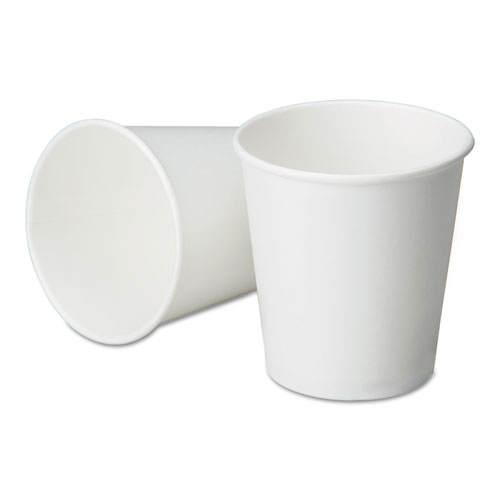 7530006414517, SKILCRAFT Hot Beverage Cups, 12 oz, Paper, White with Logo, 1,000/Box