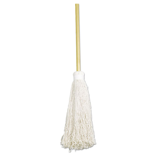 7920002248726, SKILCRAFT Deck Swab, 17" White Cotton Head, 60" Natural Wood Handle