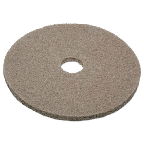 7910008209898, SKILCRAFT Floor Pads, 20" Diameter, Tan, 5/Box
