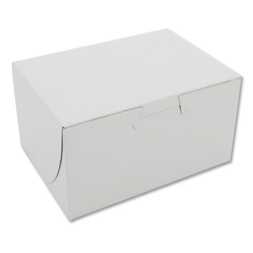 White One-Piece Non-Window Bakery Boxes, 4 x 2 x 5.5, White, Paper, 250/Carton