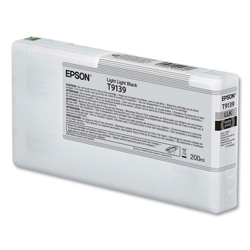 T913900 (T913) UltraChrome HDX Ink, 200 mL, Light Black