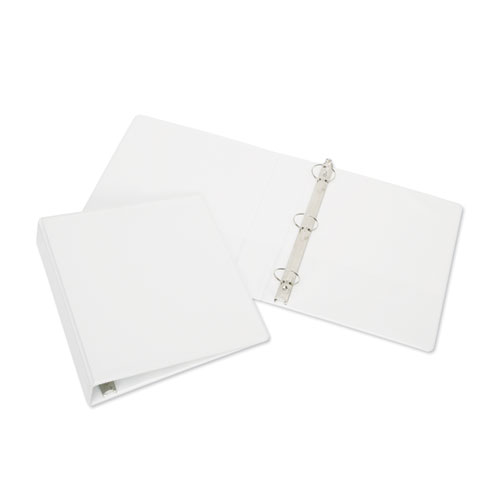 7510015104866, SKILCRAFT Round Ring View Binder, 3 Rings, 3" Capacity, 11 x 8.5, White