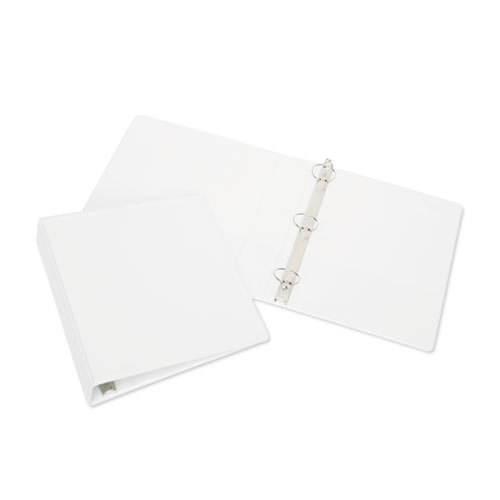 7510015104859, SKILCRAFT Round Ring View Binder, 3 Rings, 0.5" Capacity, 11 x 8.5, White