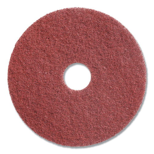 Twister Floor Pad, 13" Diameter, Red, 2/Carton