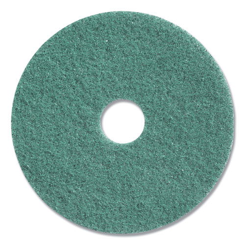 Twister Floor Pad, 13" Diameter, Green, 2/Carton