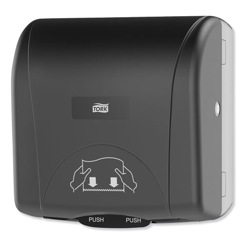 Mini Mechanical Hand Towel Roll Dispenser, For H71 System, 11.75 x 7.5 x 12.5, Black