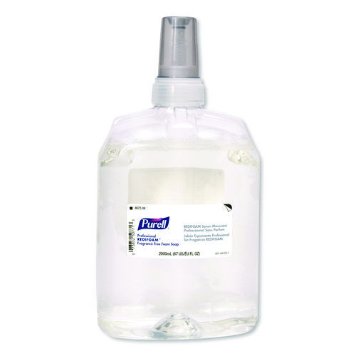Professional REDIFOAM Foam Soap Refill, Fragrance-Free, 2,000 mL, 4/Carton