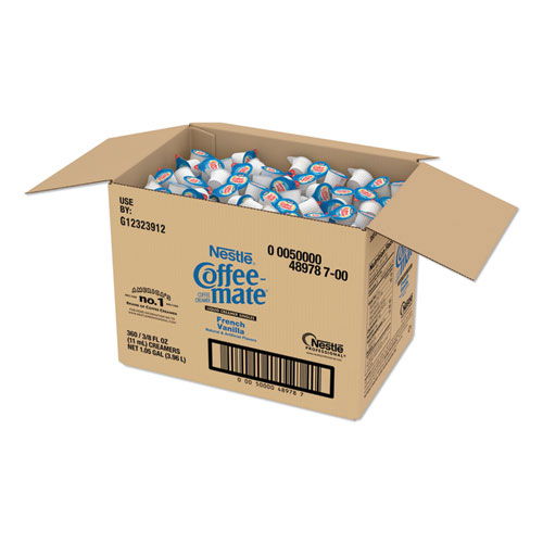 Liquid Coffee Creamer, French Vanilla, 0.38 oz Mini Cups, 360/Carton