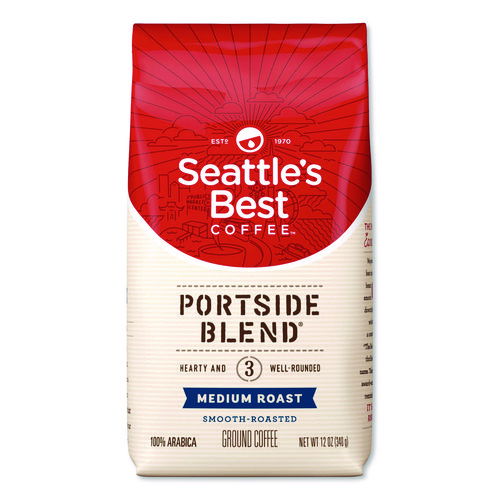 Port Side Blend Ground Coffee, Medium Roast, 12 oz Bag