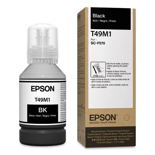 T49M120 (T49M) Ink Bottles, 140 mL, Black