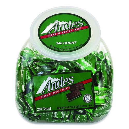 Creme de Menthe Chocolate Mint Thins, 240 Piece Tub