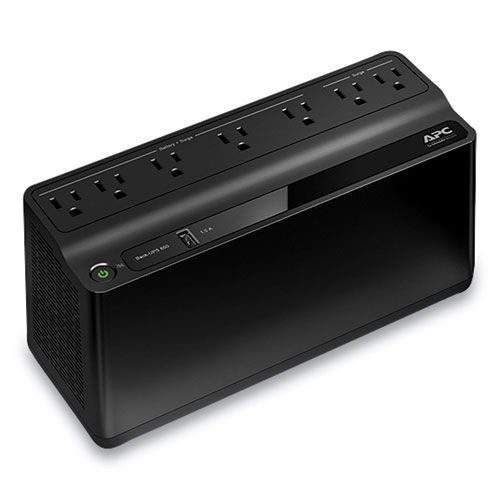 BN650M1 Back-UPS 650 VA Battery Backup System, 7 Outlets, 650 VA, 490 J