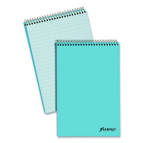 Steno Pads, Gregg Rule, Blue Cover, 80 Green-Tint 6 x 9 Sheets
