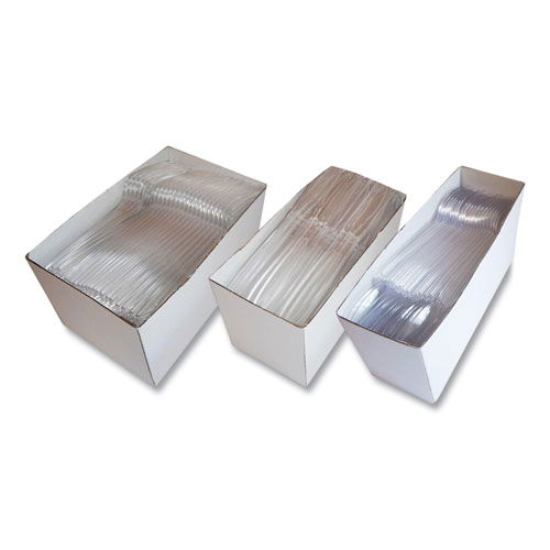 Heavyweight Party Pack, Heavyweight, Fork/Knife/Spoon, Plastic, Clear, 360/Pack
