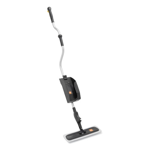 TASKI ProSpeed Finish Applicator System, 18" Wide Black Microfiber Head, 60" Silver/Black Handle