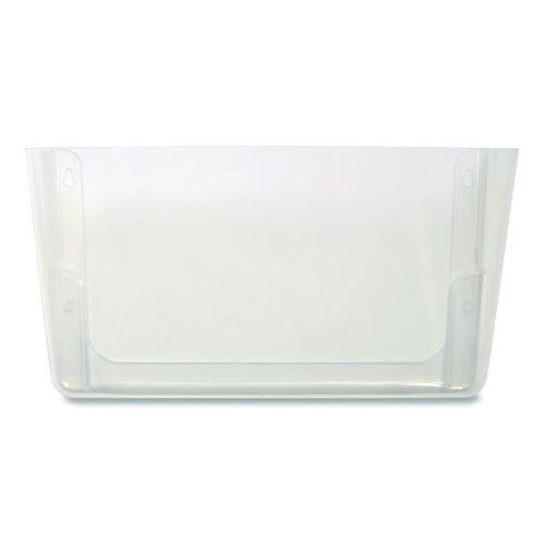 Unbreakable Plastic Wall File, Letter Size, 13" x 3.69" x 7.16", Clear