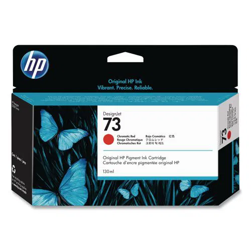 HP 73, (CD951A) Chromatic Red Original Ink Cartridge, 20/Carton
