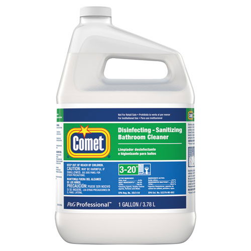 Disinfecting-Sanitizing Bathroom Cleaner, 1 gal Closed-Loop Plastic Jug, 3/Carton