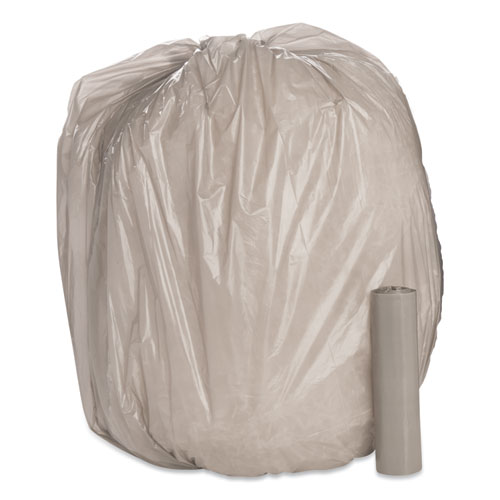 8105015171379, SKILCRAFT Linear Low Density Can Liners, 45 gal, 1 mil, 40" x 46", Gray, 40/Box