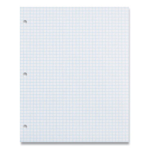 Composition Paper, 3-Hole, 8.5 x 11, 1/4", Quadrille: 4 sq/in, 500 Sheets/Ream