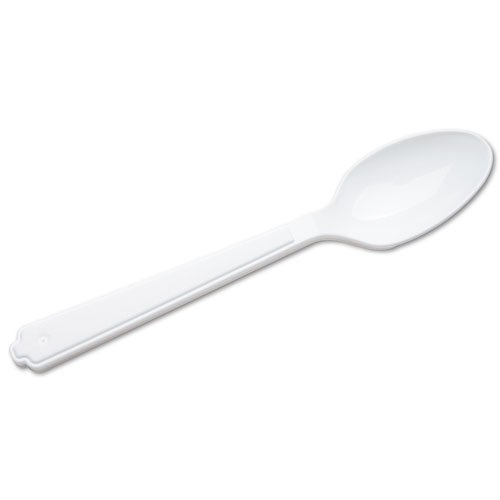 7340000221317, SKILCRAFT Plastic Flatware, Type III, Spoon, White, 100/Pack