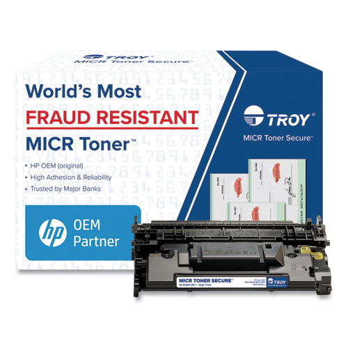 0281681001 289X High-Yield MICR Toner Secure, Alternative for HP CF289X, Black