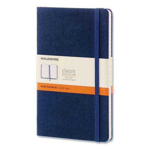 Classic Collection Hard Cover Notebook, 1-Subject, Dotted Rule (4 sq/in), Sapphire Blue Cover, (240) 8.25 x 5 Sheets