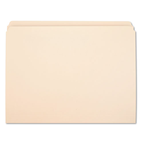 7530002910098, SKILCRAFT Manila File Folder, Straight Tabs, Letter Size, 0.75" Expansion, Manila, 100/Box