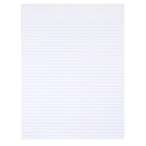 7530015167581, SKILCRAFT Writing Pad, Narrow Rule, (100) White 8.5 x 11 Sheets, Dozen