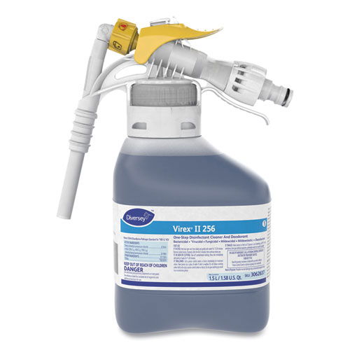 Virex One-Step Disinfectant Cleaner Deodorant, Mint Scent, 50.7 oz Bottle, 2/Carton