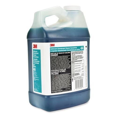 Bathroom Disinfectant Cleaner Concentrate 4A, Baby Powder Scent, 0.5 gal Bottle, 4/Carton
