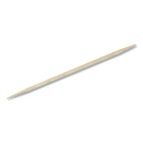 Round Wood Toothpicks, Natural, 12,000/Carton
