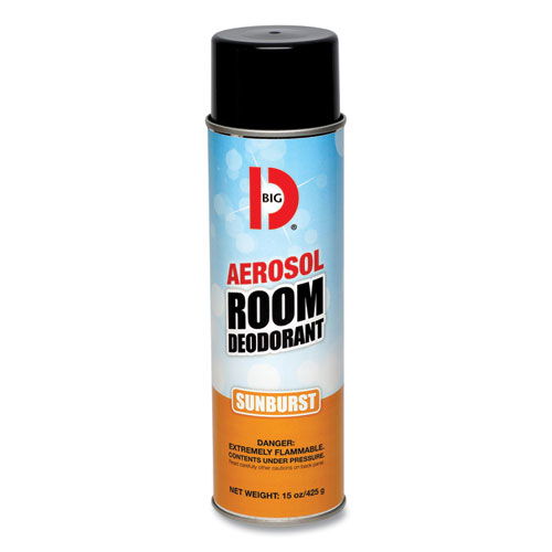 Aerosol Room Deodorant, Sunburst Scent, 15 oz Can, 12/Carton