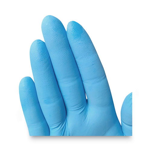 G10 Comfort Plus Blue Nitrile Gloves, Powder-Free, Medium, 4 mil Thick, 9.5" Long, Light Blue, 100/Box