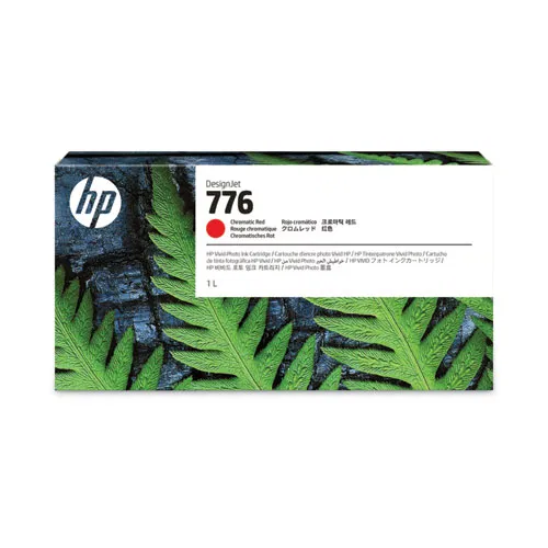 HP 776 (1XB10ACT) Chromatic Red Original DesignJet Ink Cartridge, 6/Carton