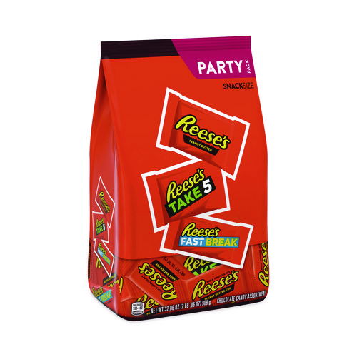 Milk Chocolate Peanut Butter Assortment Snack Size Candy, Individually Wrapped, 32.06 oz Bag