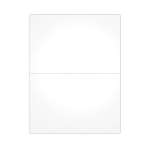 Blank Cut Sheets for W-2 or 1099 Tax Forms, 2-Up Style, 8.5 x 11, White, 100/Pack