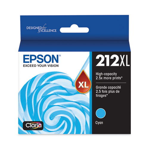 T212XL220S (212XL) Claria High-Yield Ink, 350 Page-Yield, Cyan