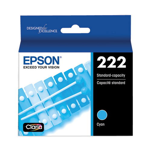 T222220S (T222) Claria Ink, 165 Page-Yield, Cyan