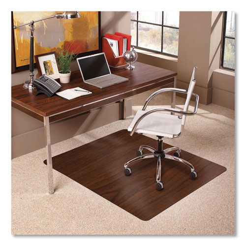 TrendSetter Chair Mat for Medium Pile Carpet, 36 x 48, Cherry