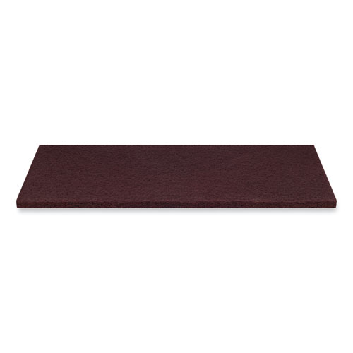Surface Preparation Pad Plus, 18 x 12, Maroon, 5/Carton