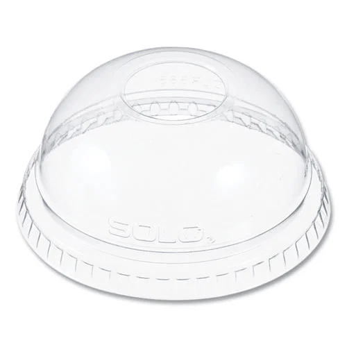 Plastic Dome Lid, Fits 7 oz Cold Cups, Clear, 2,500/Carton